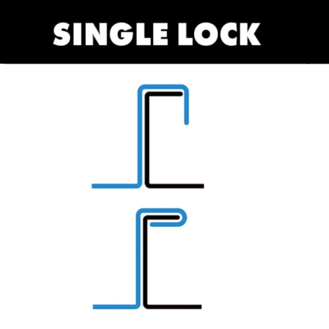 Single lock seam example